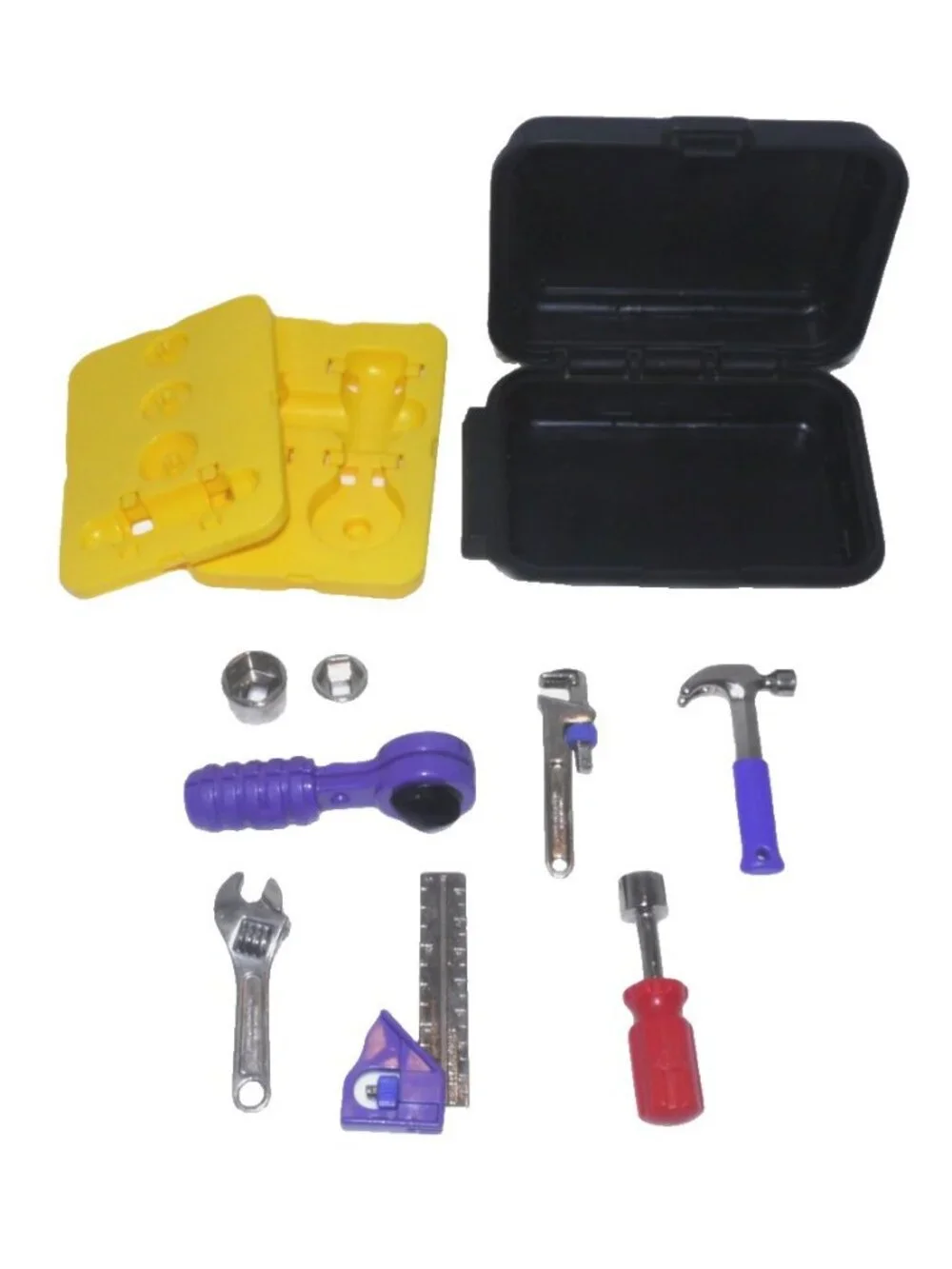Playskool Cool Tools real miniature tools for kids with plastic case 1993